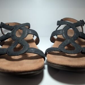 Vionic Josie Black Strappy Sandals Sz 7